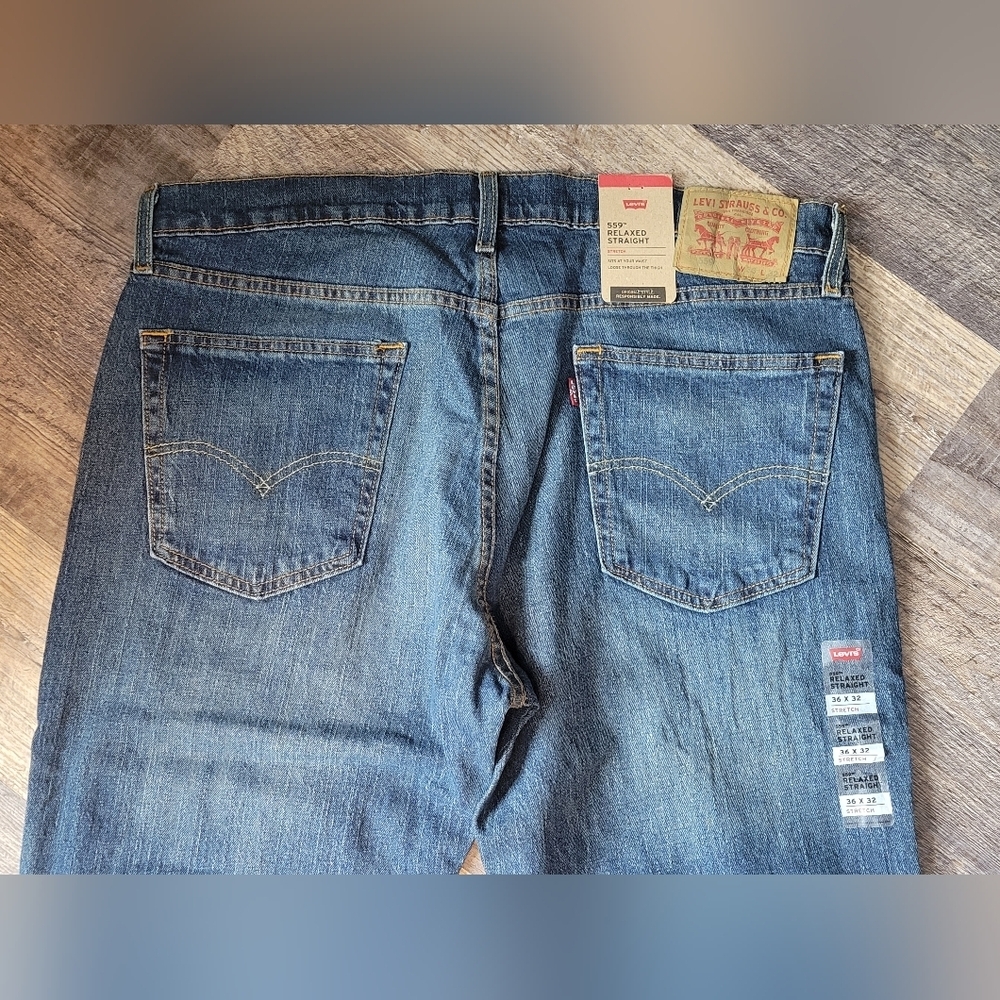 Levi's 559 Relaxed Straight Fit mens 36x32 - Picture 7 of 11